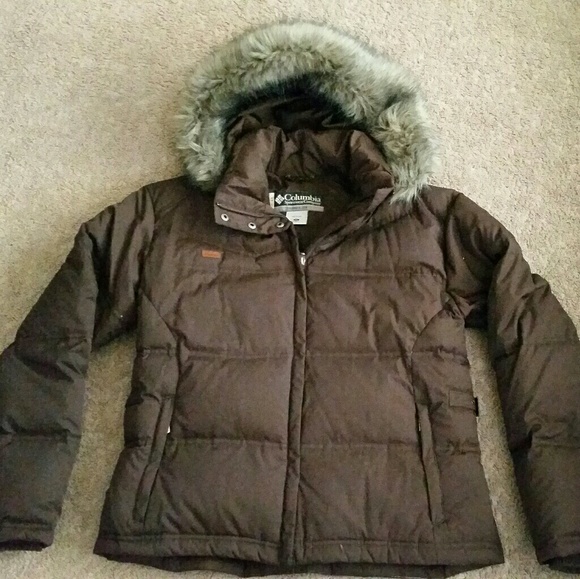 columbia hooded down jacket